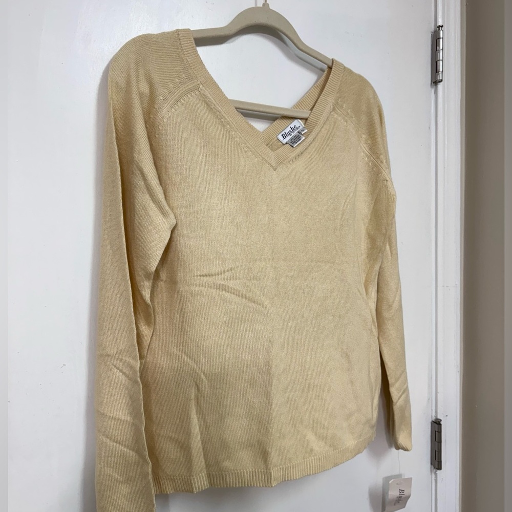Blushe by Spielgel silk and cashmere Vintage yellow sweater